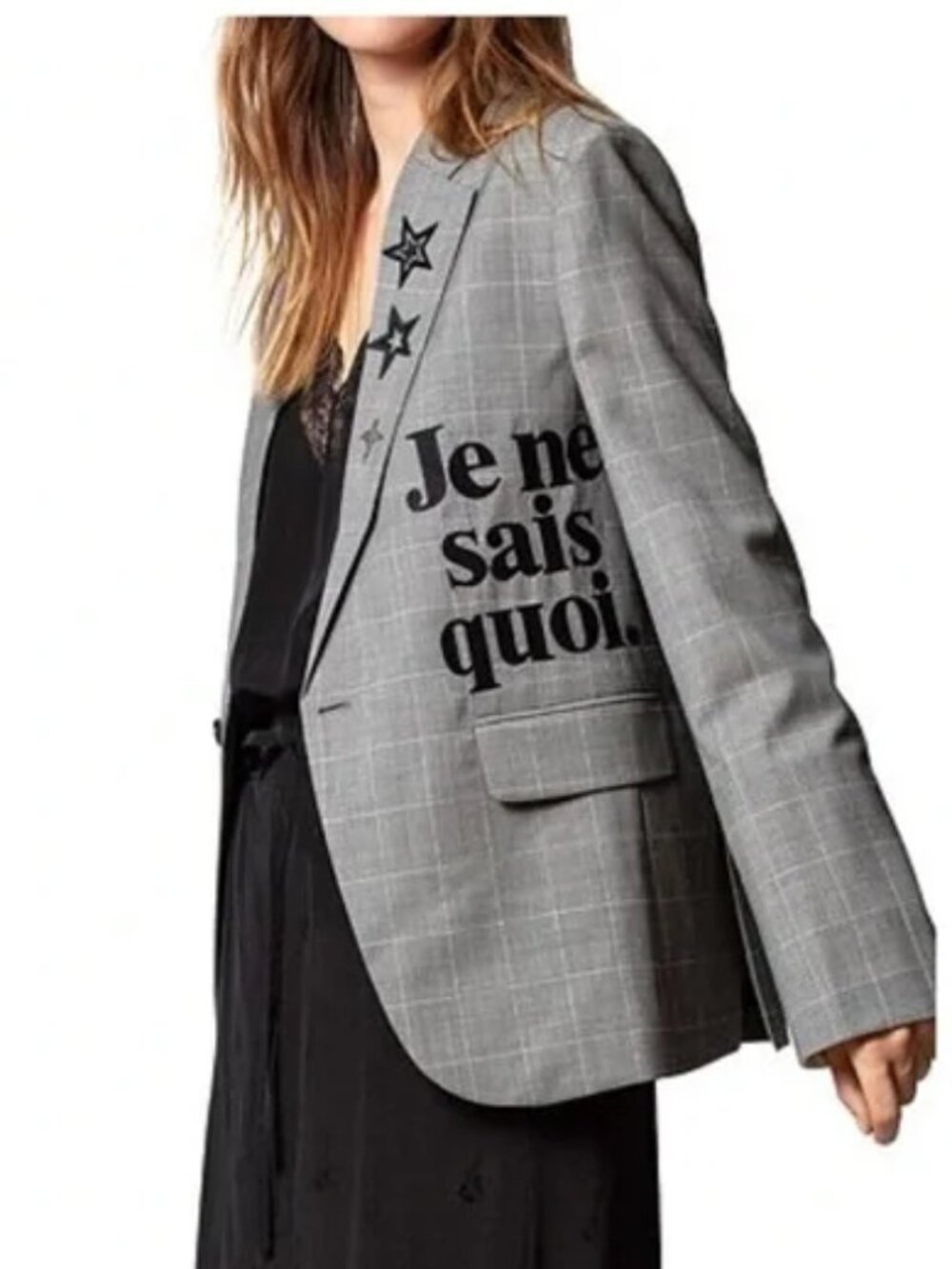 Zadig & Voltaire Plaid Blazer Size 36